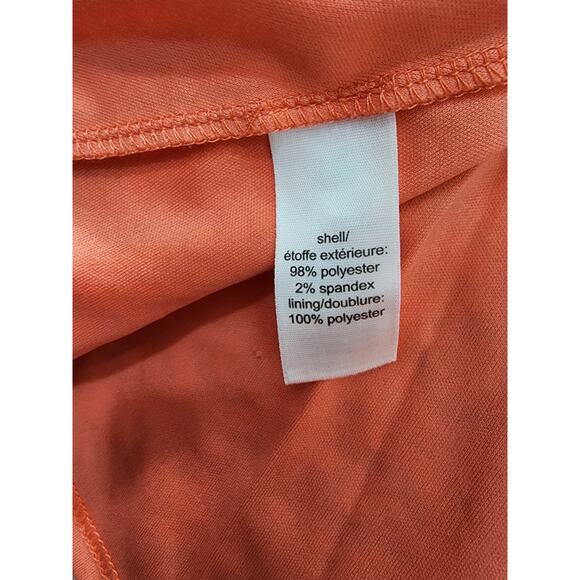 Maurices Open Back Crossover Straps Fit & Flare Tank Dress Size S Orange Coral - Picture 4 of 9